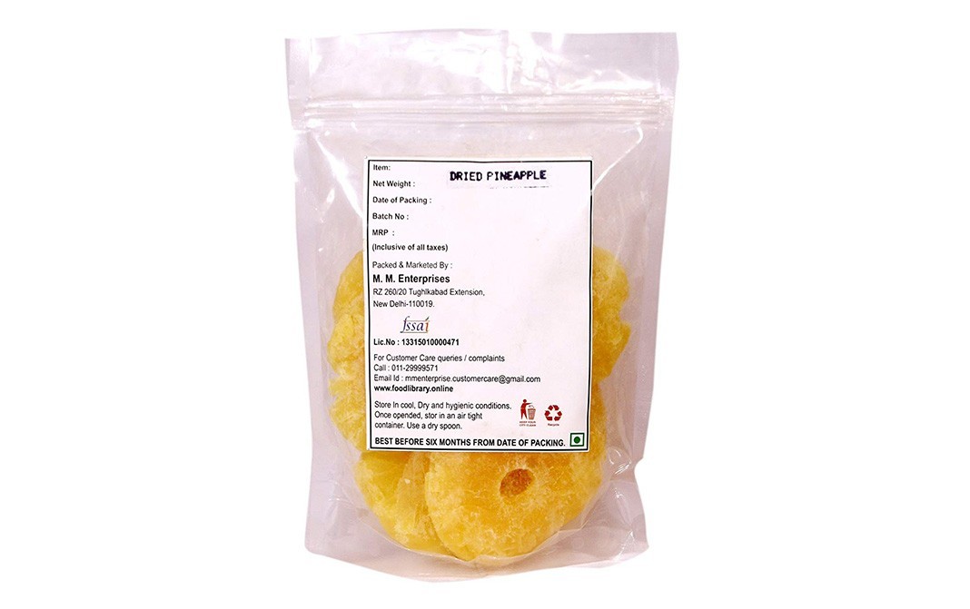 Food Library Dried Pineapple    Pack  200 grams